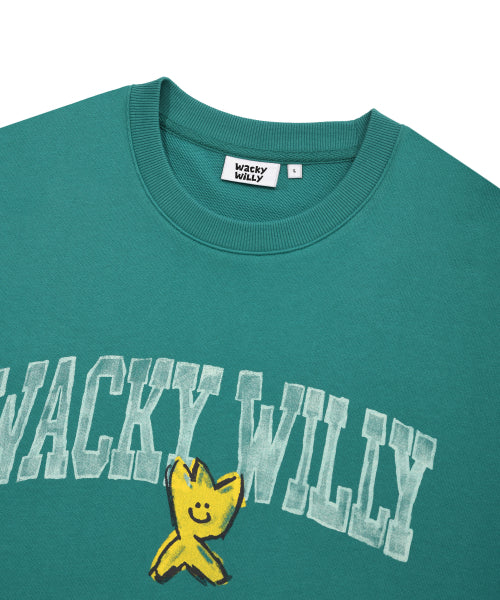 Logo typo sweatshirt green