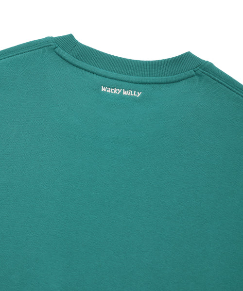 Logo typo sweatshirt green