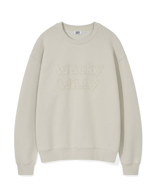 Lettering Point Sweatshirt Gray