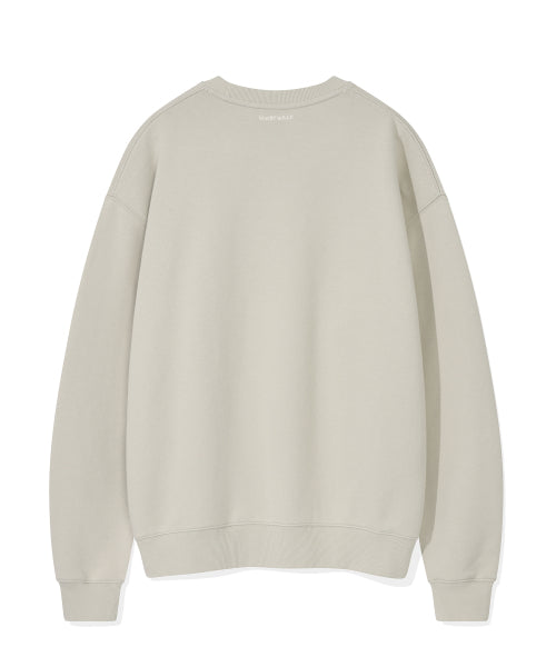 Lettering Point Sweatshirt Gray