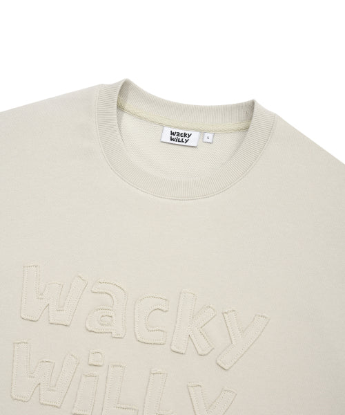 Lettering Point Sweatshirt Gray