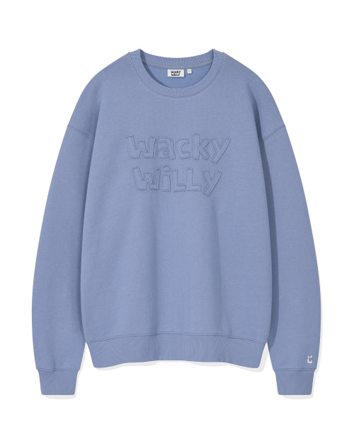 Lettering Point Sweatshirt blue