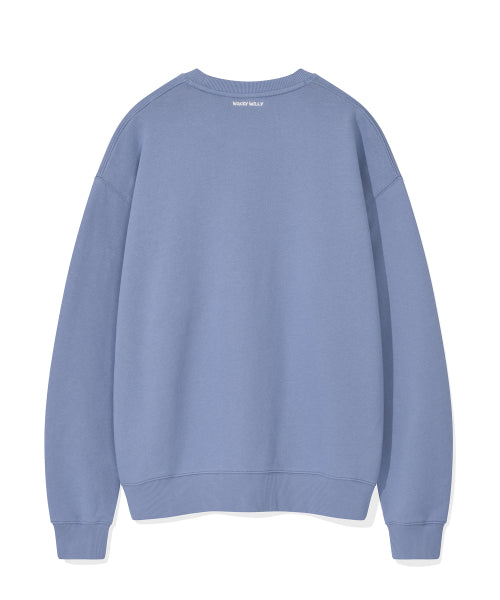 Lettering Point Sweatshirt blue