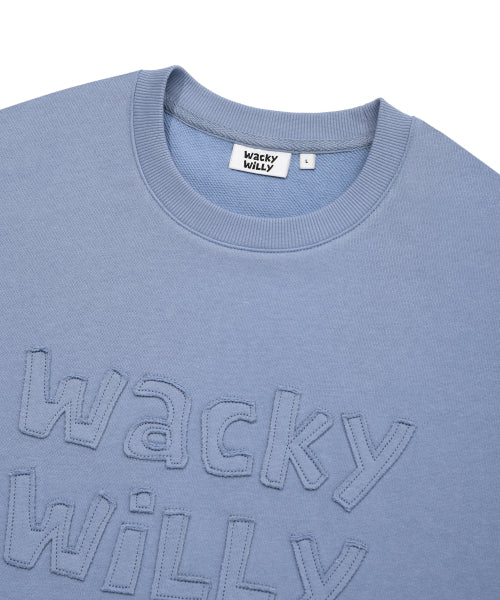 Lettering Point Sweatshirt blue