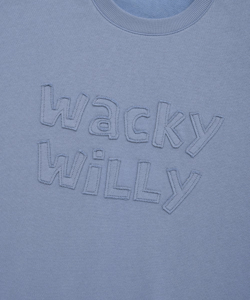 Lettering Point Sweatshirt blue