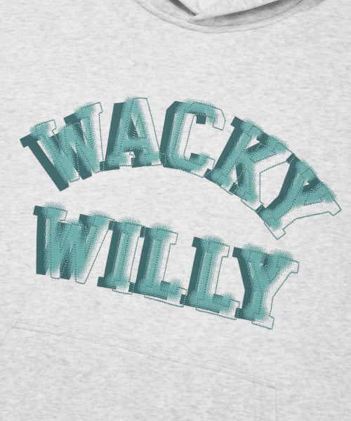 Lettering Graphic Hood Light Gray