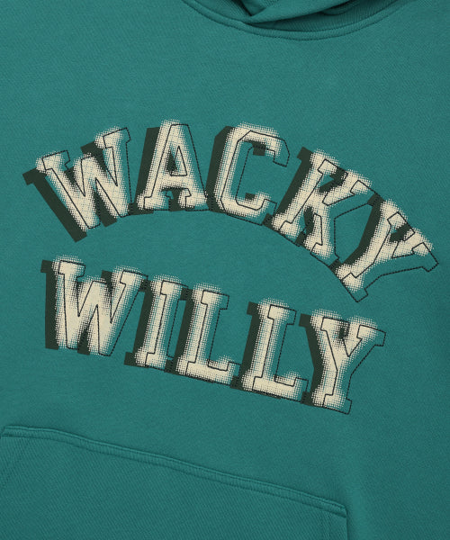 lettering graphic hood green