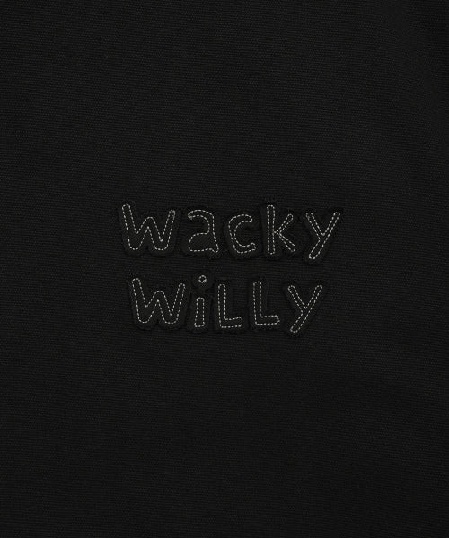 Hooded padded work jacket black