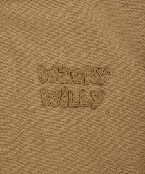 Hooded Padded Work Jacket Beige
