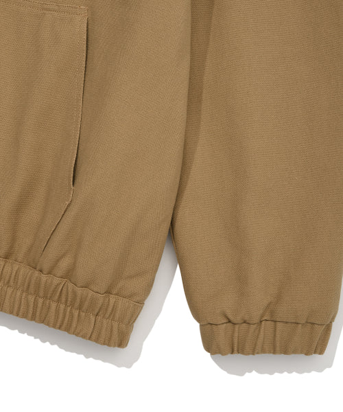 Hooded Padded Work Jacket Beige