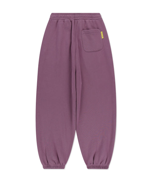 Heart Wappen Balloon Fit Fleece-Lined Jogger Pants Purple