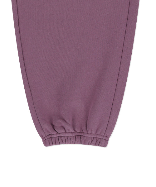 Heart Wappen Balloon Fit Fleece-Lined Jogger Pants Purple