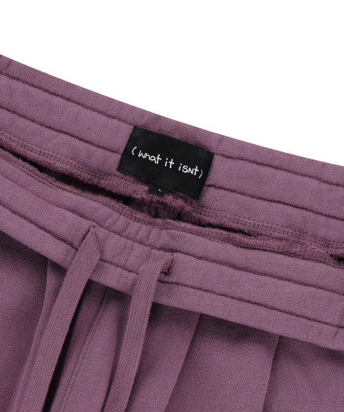 Heart Wappen Balloon Fit Fleece-Lined Jogger Pants Purple
