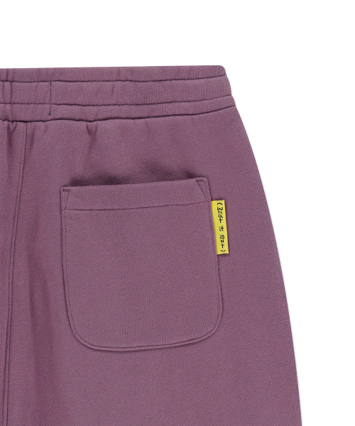 Heart Wappen Balloon Fit Fleece-Lined Jogger Pants Purple
