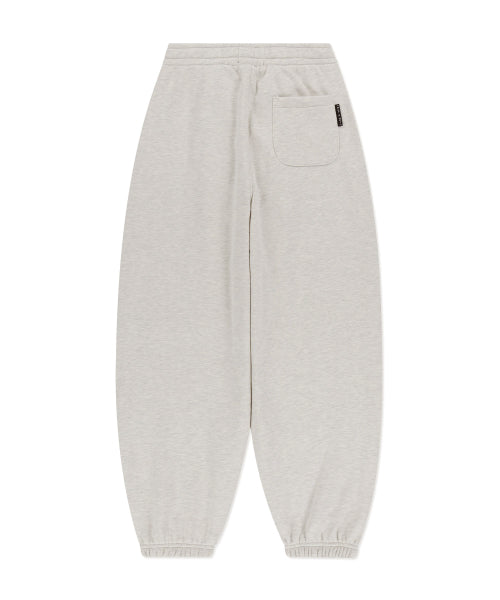 Heart Wappen Balloon Fit Fleece-Lined Jogger Pants Oatmeal