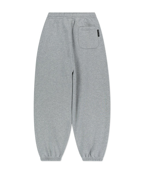 Heart Wappen Balloon Fit Fleece-Lined Jogger Pants Gray