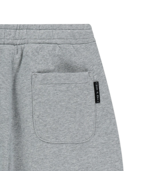 Heart Wappen Balloon Fit Fleece-Lined Jogger Pants Gray