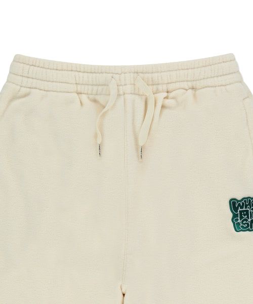 Shumu Wafer Fluffy Wide Pants Cream