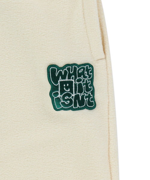 Shumu Wafer Fluffy Wide Pants Cream