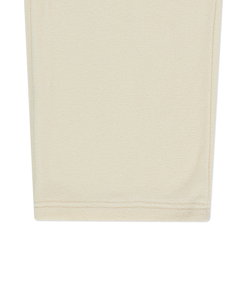 Shumu Wafer Fluffy Wide Pants Cream