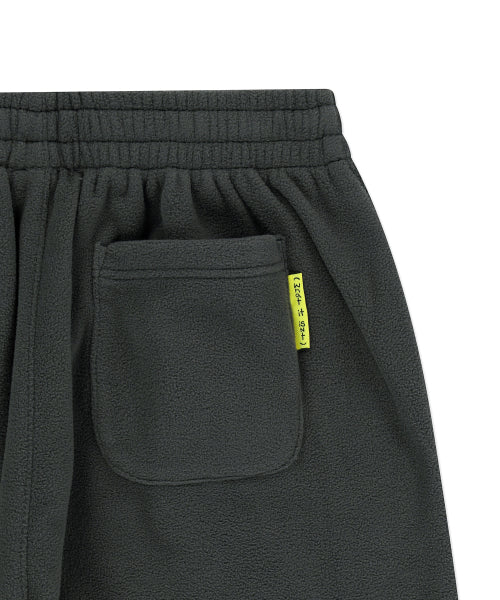 Shumu Wafer Fluffy Wide Pants Charcoal