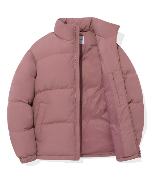 Logo Duck Down Puffin Short Puffer Pink