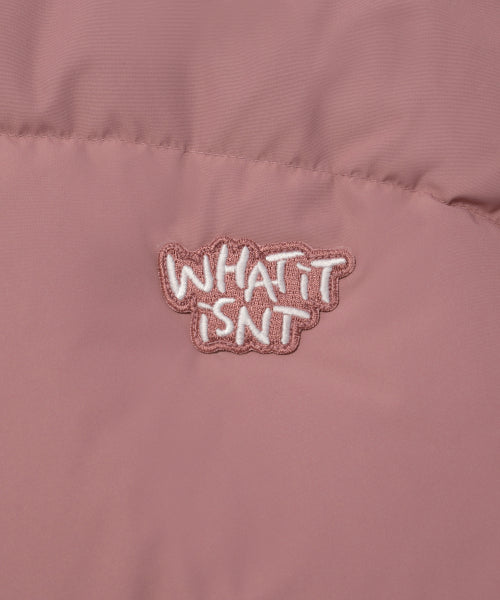 Logo Duck Down Puffin Short Puffer Pink