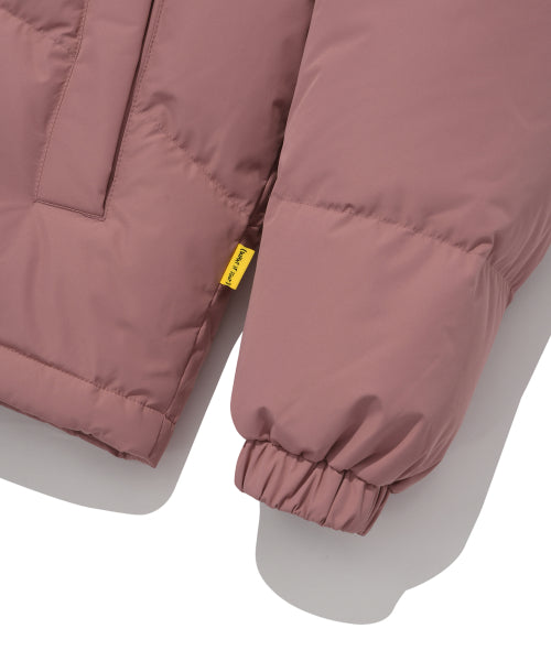 Logo Duck Down Puffin Short Puffer Pink
