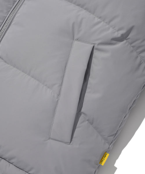 Logo Duck Down Puffin Short Puffer Gray