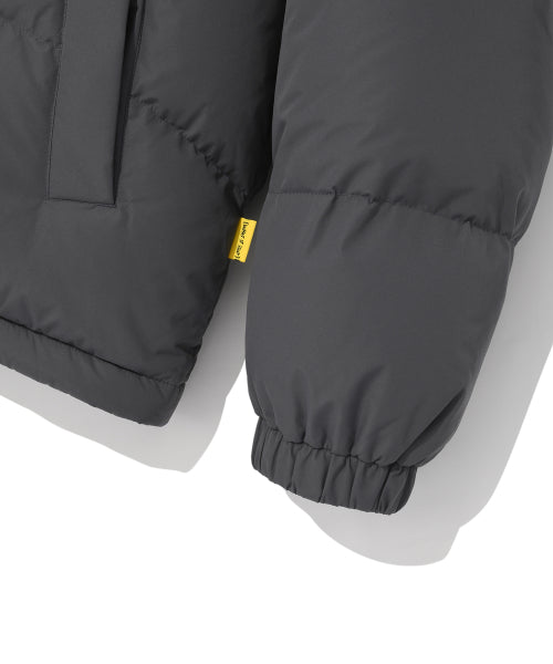 Logo Duck Down Puffin Short Puffer Dark Gray