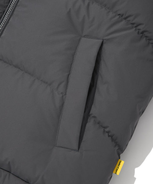 Logo Duck Down Puffin Short Puffer Dark Gray