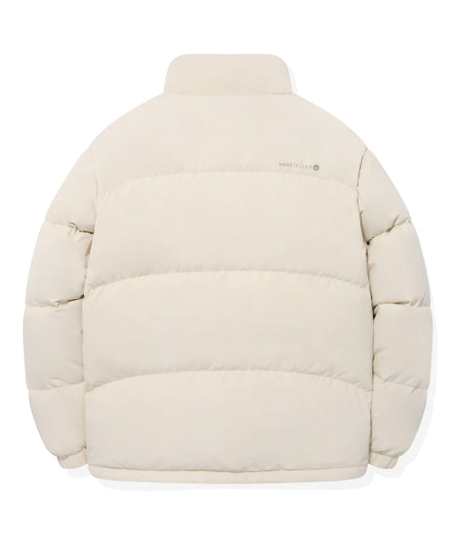 Logo Duck Down Puffin Short Puffer Ivory