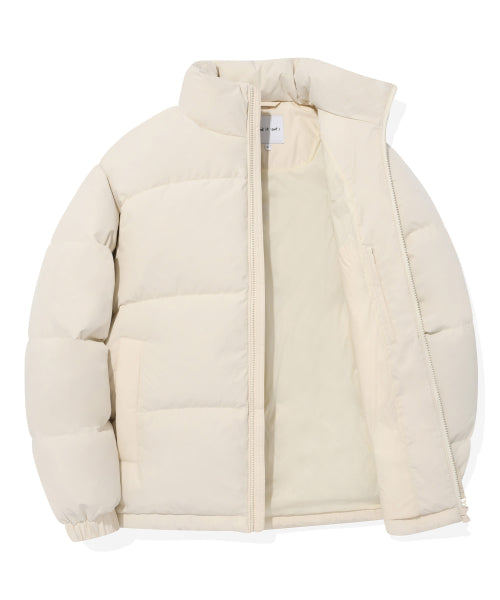 Logo Duck Down Puffin Short Puffer Ivory