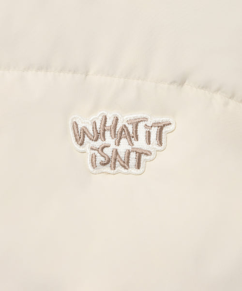 Logo Duck Down Puffin Short Puffer Ivory