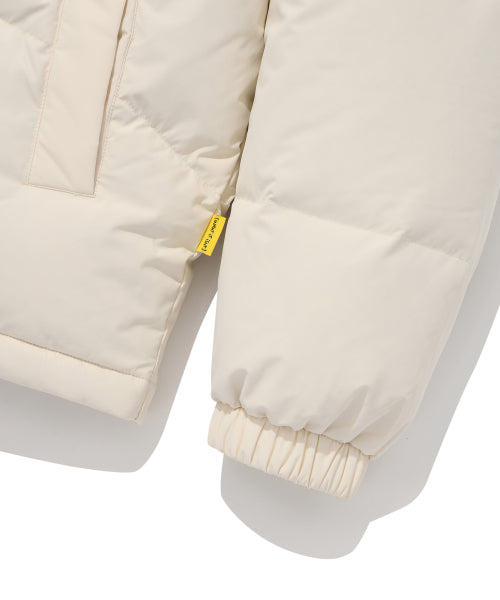 Logo Duck Down Puffin Short Puffer Ivory