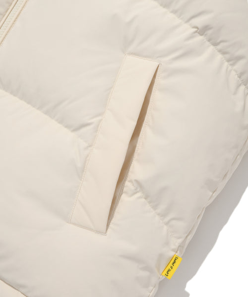Logo Duck Down Puffin Short Puffer Ivory