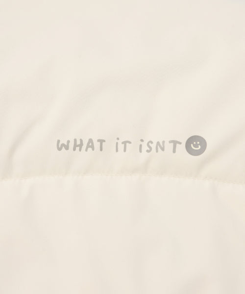Logo Duck Down Puffin Short Puffer Ivory