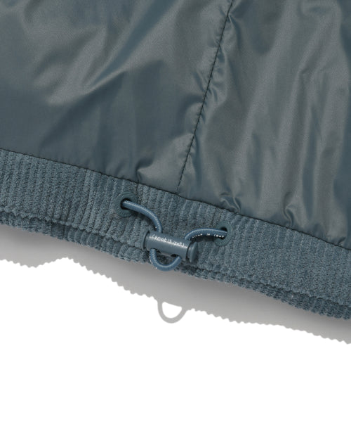 Corduroy Short Puffer Blue