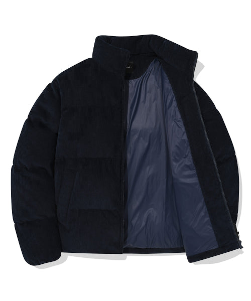 Corduroy Short Puffer Navy