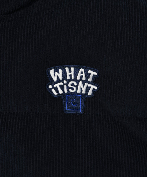 Corduroy Short Puffer Navy