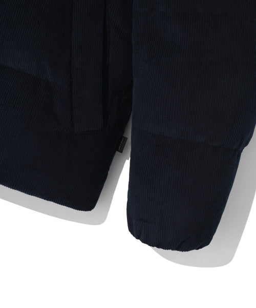 Corduroy Short Puffer Navy