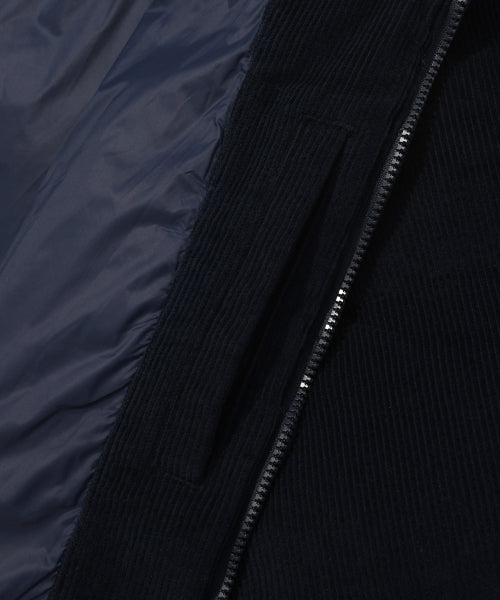 Corduroy Short Puffer Navy