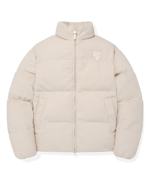 Corduroy Short Puffer Ivory