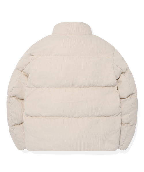 Corduroy Short Puffer Ivory