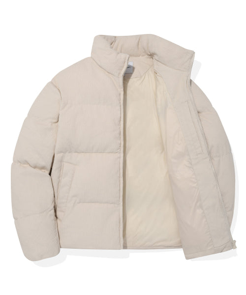 Corduroy Short Puffer Ivory