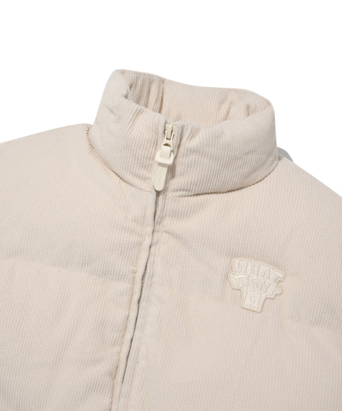 Corduroy Short Puffer Ivory