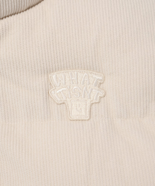 Corduroy Short Puffer Ivory