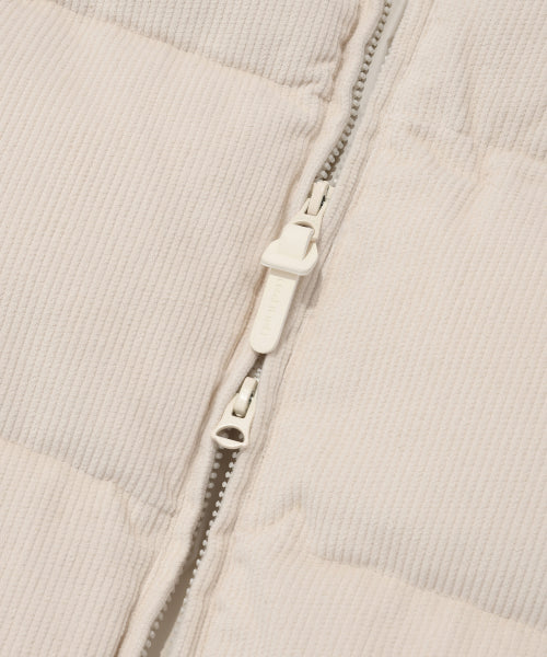 Corduroy Short Puffer Ivory