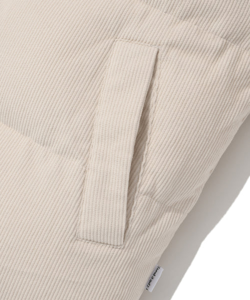 Corduroy Short Puffer Ivory