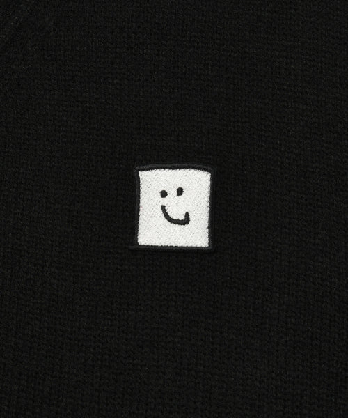 Woolmix V-neck cardigan black